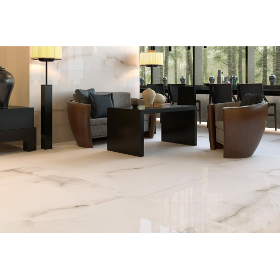 Πλακάκι Mia 60Χ120 Μάρμαρο Γυαλιστερό Λευκό